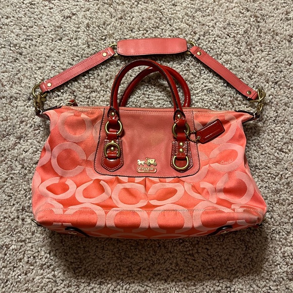 Coach Handbags - Coach VintageMadison Op Art Sabrina Satchel